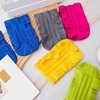 image:imageZubebe 12 Pcs Duster Refill Reusable Fleece Duster Refills Feather Flat Dusters Multi Surface Washable Cleaning Pads Tools for Home Blinds Car Pet Furniture Fans YellowGreyTurqBright Color