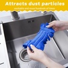 image:imageZubebe 12 Pcs Duster Refill Reusable Fleece Duster Refills Feather Flat Dusters Multi Surface Washable Cleaning Pads Tools for Home Blinds Car Pet Furniture Fans YellowGreyTurqBlue  Yellow  Purple
