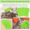 image:imageZubebe 12 Pcs Duster Refill Reusable Fleece Duster Refills Feather Flat Dusters Multi Surface Washable Cleaning Pads Tools for Home Blinds Car Pet Furniture Fans YellowGreyTurqOlive Green