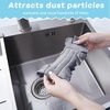 image:imageZubebe 12 Pcs Duster Refill Reusable Fleece Duster Refills Feather Flat Dusters Multi Surface Washable Cleaning Pads Tools for Home Blinds Car Pet Furniture Fans YellowGreyTurqYellow  Gray  Turquoise