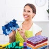 image:imageZubebe 12 Pcs Duster Refill Reusable Fleece Duster Refills Feather Flat Dusters Multi Surface Washable Cleaning Pads Tools for Home Blinds Car Pet Furniture Fans YellowGreyTurqColorful