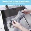 image:imageZubebe 12 Pcs Duster Refill Reusable Fleece Duster Refills Feather Flat Dusters Multi Surface Washable Cleaning Pads Tools for Home Blinds Car Pet Furniture Fans YellowGreyTurqBlue  Green  Gray