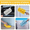 image:imageZubebe 12 Pcs Duster Refill Reusable Fleece Duster Refills Feather Flat Dusters Multi Surface Washable Cleaning Pads Tools for Home Blinds Car Pet Furniture Fans YellowGreyTurqBlue  White  Yellow