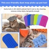 image:imageZubebe 12 Pcs Duster Refill Reusable Fleece Duster Refills Feather Flat Dusters Multi Surface Washable Cleaning Pads Tools for Home Blinds Car Pet Furniture Fans YellowGreyTurqElegant Color