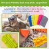 image:imageZubebe 12 Pcs Duster Refill Reusable Fleece Duster Refills Feather Flat Dusters Multi Surface Washable Cleaning Pads Tools for Home Blinds Car Pet Furniture Fans YellowGreyTurqBright Color