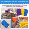 image:imageZubebe 12 Pcs Duster Refill Reusable Fleece Duster Refills Feather Flat Dusters Multi Surface Washable Cleaning Pads Tools for Home Blinds Car Pet Furniture Fans YellowGreyTurqYellow  Blue  Purple