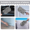 image:imageZubebe 12 Pcs Duster Refill Reusable Fleece Duster Refills Feather Flat Dusters Multi Surface Washable Cleaning Pads Tools for Home Blinds Car Pet Furniture Fans YellowGreyTurqGray