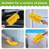 image:imageZubebe 12 Pcs Duster Refill Reusable Fleece Duster Refills Feather Flat Dusters Multi Surface Washable Cleaning Pads Tools for Home Blinds Car Pet Furniture Fans YellowGreyTurqYellow