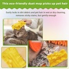image:imageZubebe 12 Pcs Duster Refill Reusable Fleece Duster Refills Feather Flat Dusters Multi Surface Washable Cleaning Pads Tools for Home Blinds Car Pet Furniture Fans YellowGreyTurqYellow
