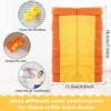 image:imageZubebe 12 Pcs Duster Refill Reusable Fleece Duster Refills Feather Flat Dusters Multi Surface Washable Cleaning Pads Tools for Home Blinds Car Pet Furniture Fans YellowGreyTurqStylish Color