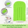 image:imageZubebe 12 Pcs Duster Refill Reusable Fleece Duster Refills Feather Flat Dusters Multi Surface Washable Cleaning Pads Tools for Home Blinds Car Pet Furniture Fans YellowGreyTurqOlive Green