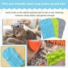 image:imageZubebe 12 Pcs Duster Refill Reusable Fleece Duster Refills Feather Flat Dusters Multi Surface Washable Cleaning Pads Tools for Home Blinds Car Pet Furniture Fans YellowGreyTurqBlue  Green  Gray