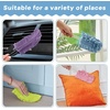 image:imageZubebe 12 Pcs Duster Refill Reusable Fleece Duster Refills Feather Flat Dusters Multi Surface Washable Cleaning Pads Tools for Home Blinds Car Pet Furniture Fans YellowGreyTurqRainbow Colors