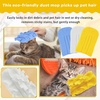 image:imageZubebe 12 Pcs Duster Refill Reusable Fleece Duster Refills Feather Flat Dusters Multi Surface Washable Cleaning Pads Tools for Home Blinds Car Pet Furniture Fans YellowGreyTurqWhite  Blue  Yellow