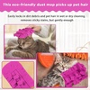 image:imageZubebe 12 Pcs Duster Refill Reusable Fleece Duster Refills Feather Flat Dusters Multi Surface Washable Cleaning Pads Tools for Home Blinds Car Pet Furniture Fans YellowGreyTurqPeach Red