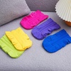 image:imageZubebe 12 Pcs Duster Refill Reusable Fleece Duster Refills Feather Flat Dusters Multi Surface Washable Cleaning Pads Tools for Home Blinds Car Pet Furniture Fans YellowGreyTurqDark Color