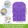image:imageZubebe 12 Pcs Duster Refill Reusable Fleece Duster Refills Feather Flat Dusters Multi Surface Washable Cleaning Pads Tools for Home Blinds Car Pet Furniture Fans YellowGreyTurqDark Color