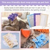 image:imageZubebe 12 Pcs Duster Refill Reusable Fleece Duster Refills Feather Flat Dusters Multi Surface Washable Cleaning Pads Tools for Home Blinds Car Pet Furniture Fans YellowGreyTurqClassic Color