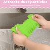 image:imageZubebe 12 Pcs Duster Refill Reusable Fleece Duster Refills Feather Flat Dusters Multi Surface Washable Cleaning Pads Tools for Home Blinds Car Pet Furniture Fans YellowGreyTurqCandy Color
