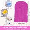 image:imageZubebe 12 Pcs Duster Refill Reusable Fleece Duster Refills Feather Flat Dusters Multi Surface Washable Cleaning Pads Tools for Home Blinds Car Pet Furniture Fans YellowGreyTurqRed  Yellow  Green  Blue