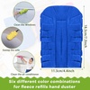 image:imageZubebe 12 Pcs Duster Refill Reusable Fleece Duster Refills Feather Flat Dusters Multi Surface Washable Cleaning Pads Tools for Home Blinds Car Pet Furniture Fans YellowGreyTurqBright Color