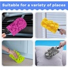 image:imageZubebe 12 Pcs Duster Refill Reusable Fleece Duster Refills Feather Flat Dusters Multi Surface Washable Cleaning Pads Tools for Home Blinds Car Pet Furniture Fans YellowGreyTurqStylish Color