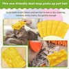 image:imageZubebe 12 Pcs Duster Refill Reusable Fleece Duster Refills Feather Flat Dusters Multi Surface Washable Cleaning Pads Tools for Home Blinds Car Pet Furniture Fans YellowGreyTurqYellow