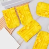 image:imageZubebe 12 Pcs Duster Refill Reusable Fleece Duster Refills Feather Flat Dusters Multi Surface Washable Cleaning Pads Tools for Home Blinds Car Pet Furniture Fans YellowGreyTurqYellow