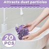 image:imageZubebe 12 Pcs Duster Refill Reusable Fleece Duster Refills Feather Flat Dusters Multi Surface Washable Cleaning Pads Tools for Home Blinds Car Pet Furniture Fans YellowGreyTurqVivid Color