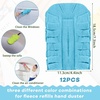 image:imageZubebe 12 Pcs Duster Refill Reusable Fleece Duster Refills Feather Flat Dusters Multi Surface Washable Cleaning Pads Tools for Home Blinds Car Pet Furniture Fans YellowGreyTurqBlue  Green  Gray