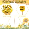 image:imageZubebe Summer Bees Cocktail Picks Sunflower Bamboo Toothpicks Cocktail Toothpicks for Cupcake Fruit Appetizers Drinks Baby Shower Party Decorations100 Pcs100